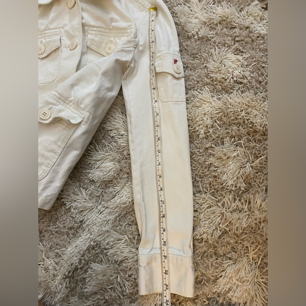J Crew Barn Coat Sz XS Cream - Picture 6 of 8